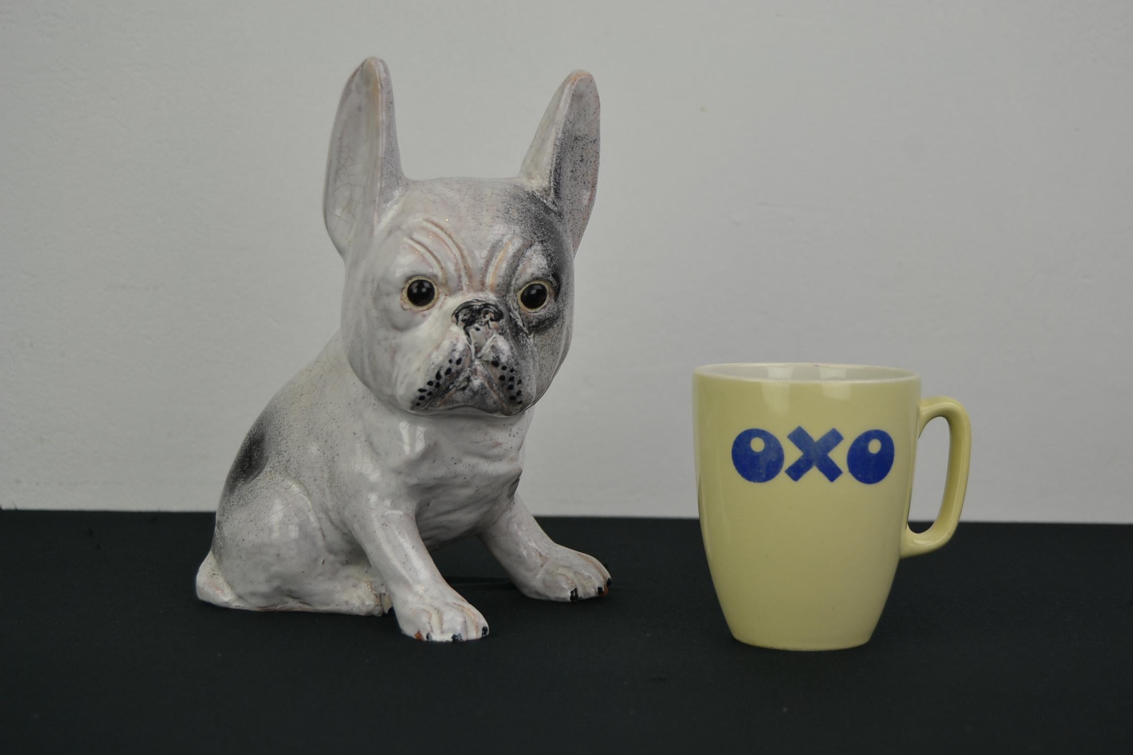 französische bulldogge keramik