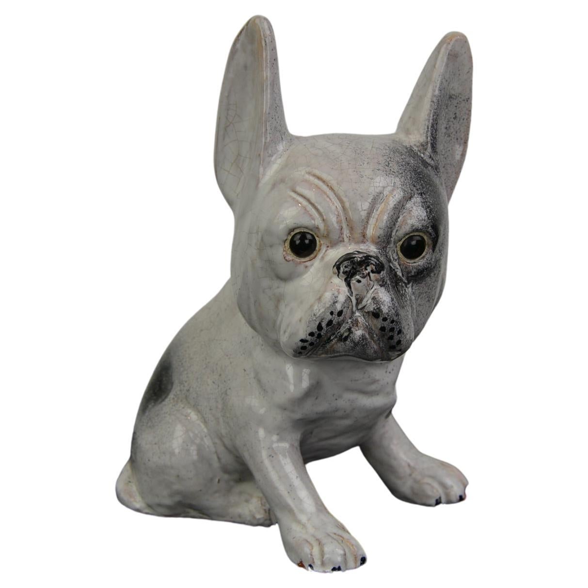 Casual Bulldog Black GRWGLE French Bulldog Sculpture Statue Desktop Decoration