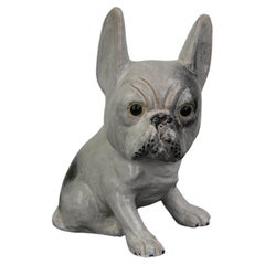 Ceramic French Bulldog Sculpture