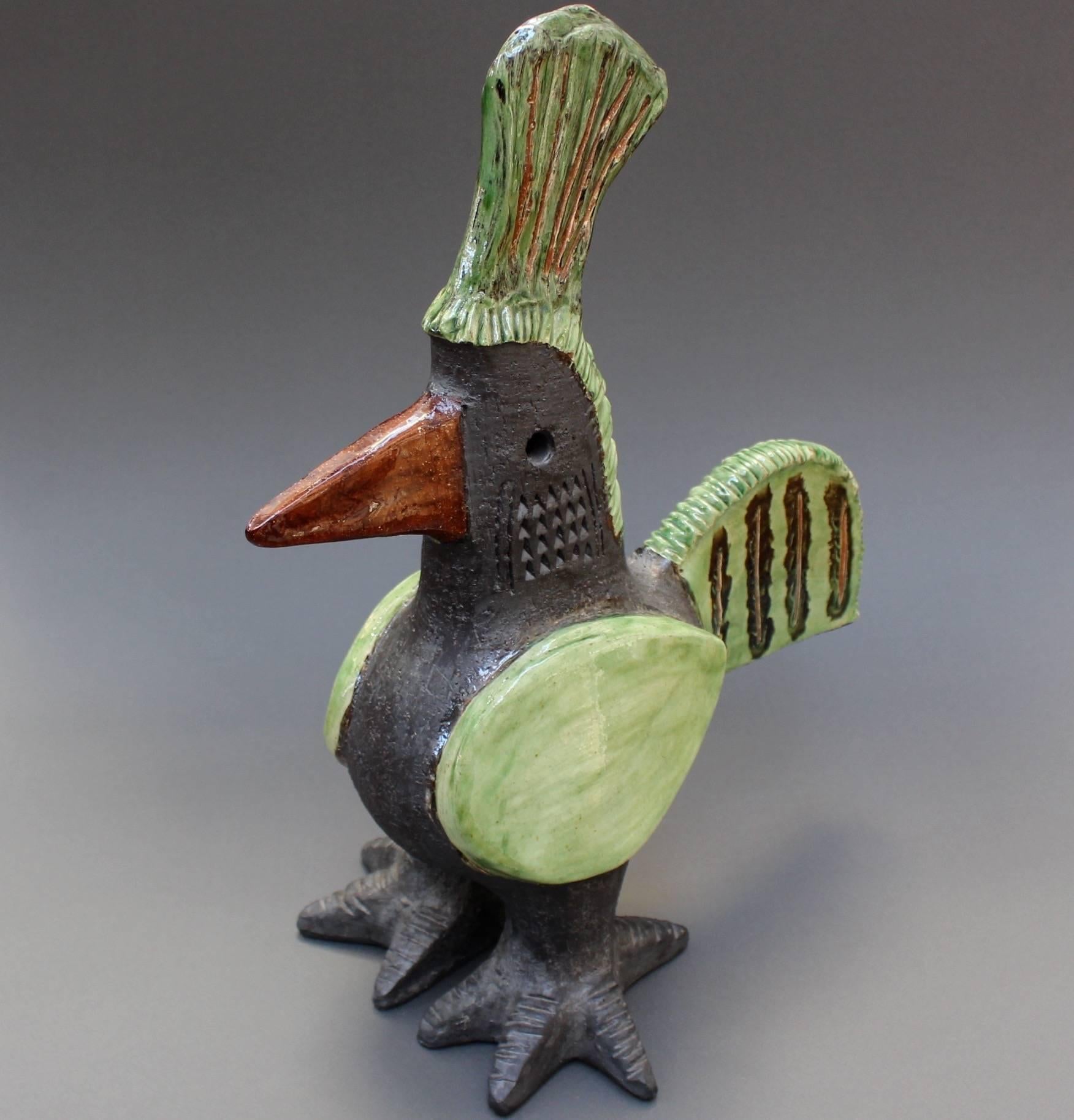 Ceramic French Rooster Sculpture by Dominique Pouchain, circa 1990s 2