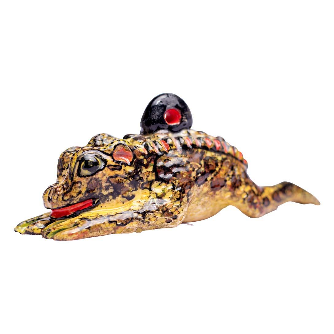 Modern Ceramic Frog Ornament  , hand made in South Africa For Sale