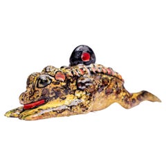 Ceramic Frog Ornament  , hand made in South Africa