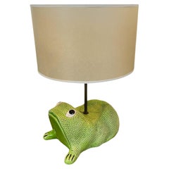 Ceramic Frog Table Lamp, Designed and Made by Jean Rogers