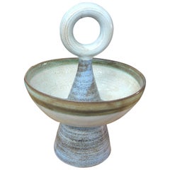 Ceramic Fruit Basket by Robert Picault, circa 1950