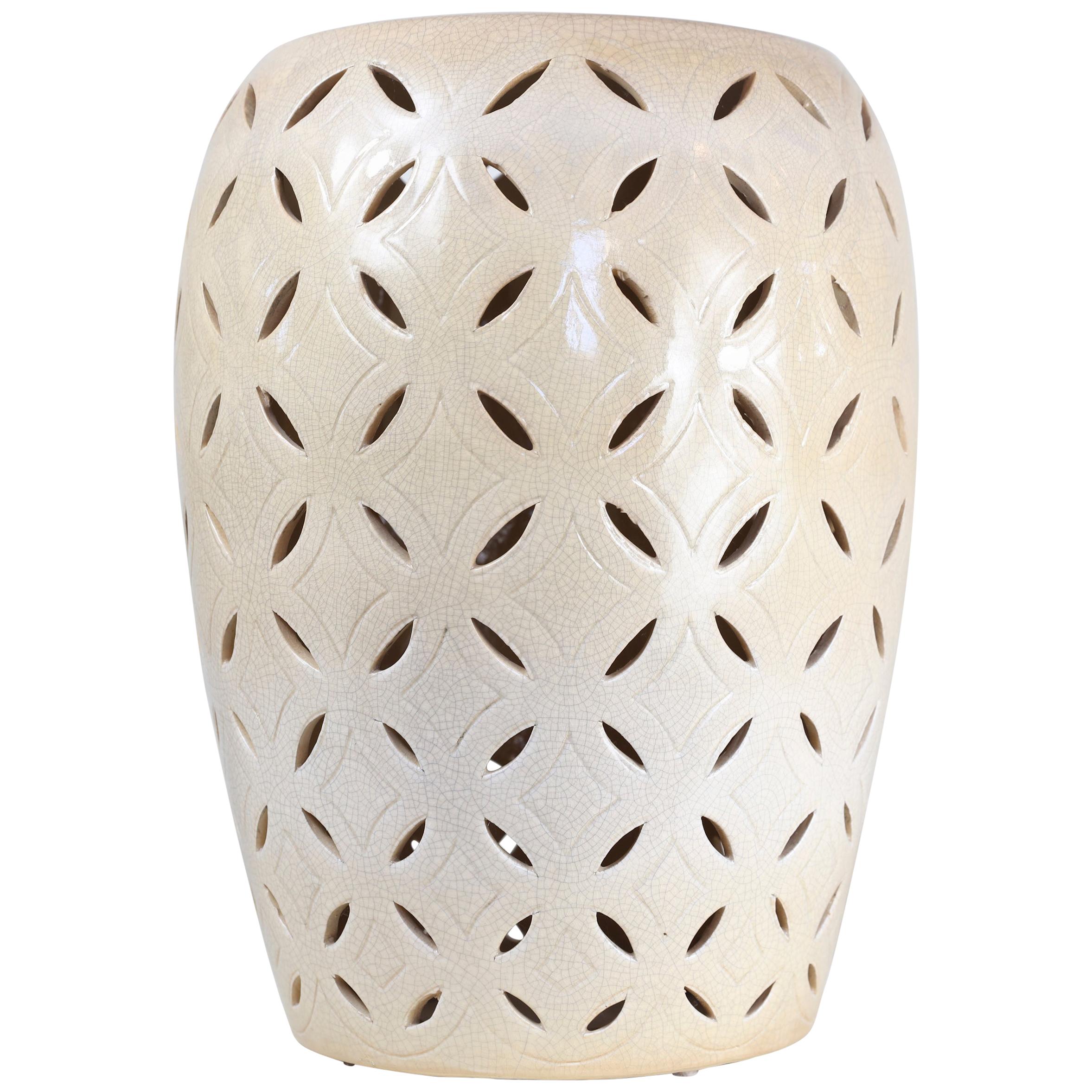 Ceramic Garden Stool at 1stDibs