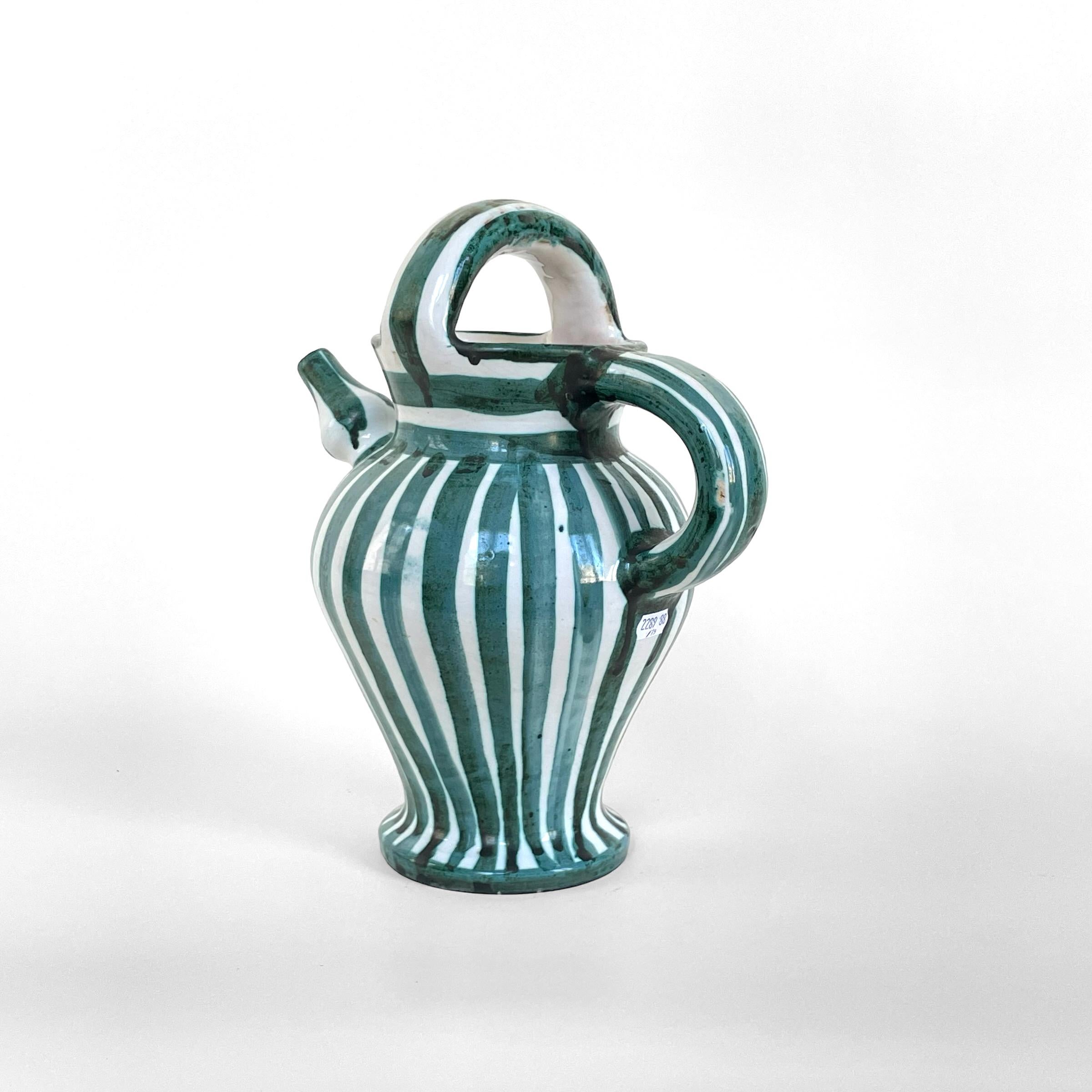 French Ceramic gargoulette by Robert Picault, circa 1955 For Sale