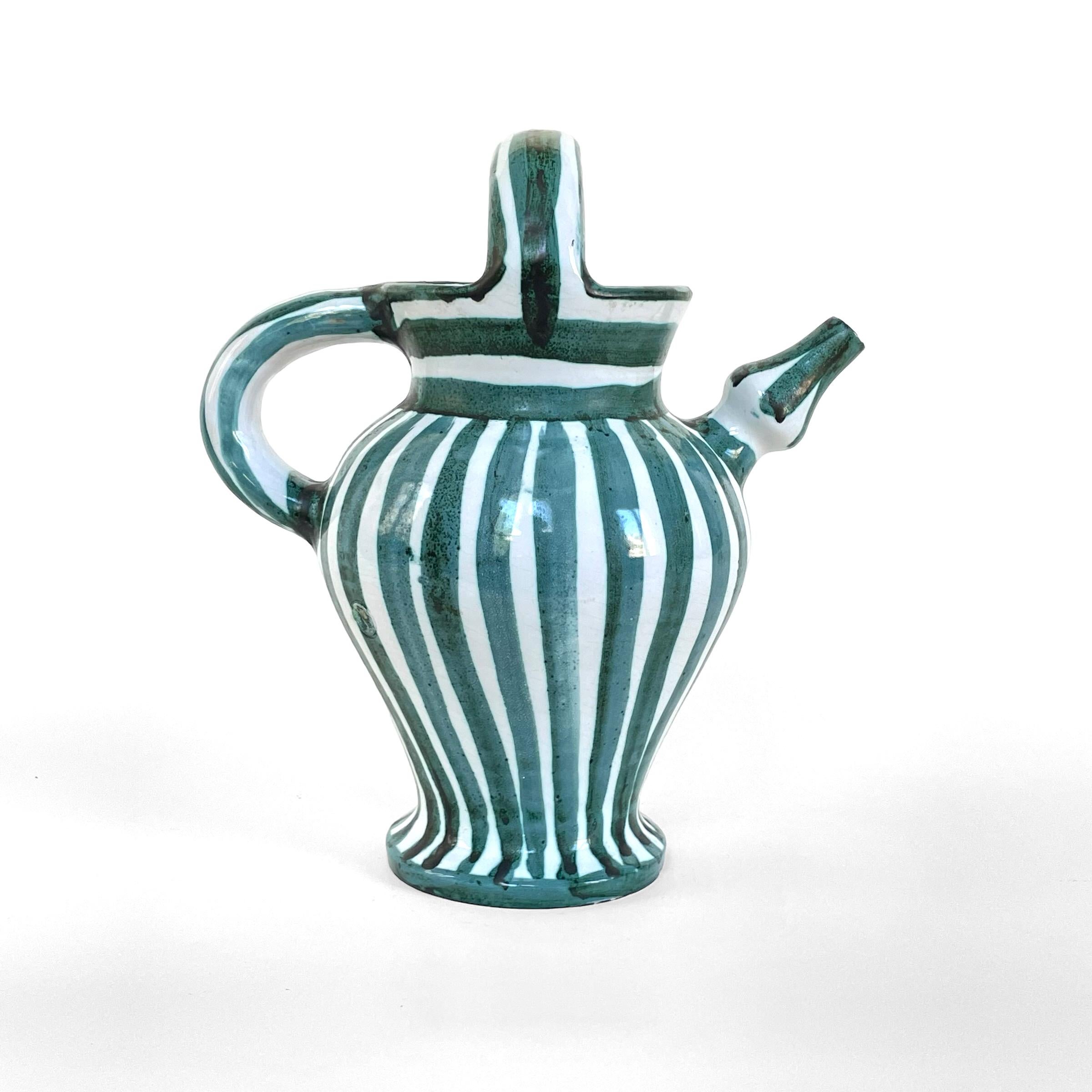 Glazed Ceramic gargoulette by Robert Picault, circa 1955 For Sale