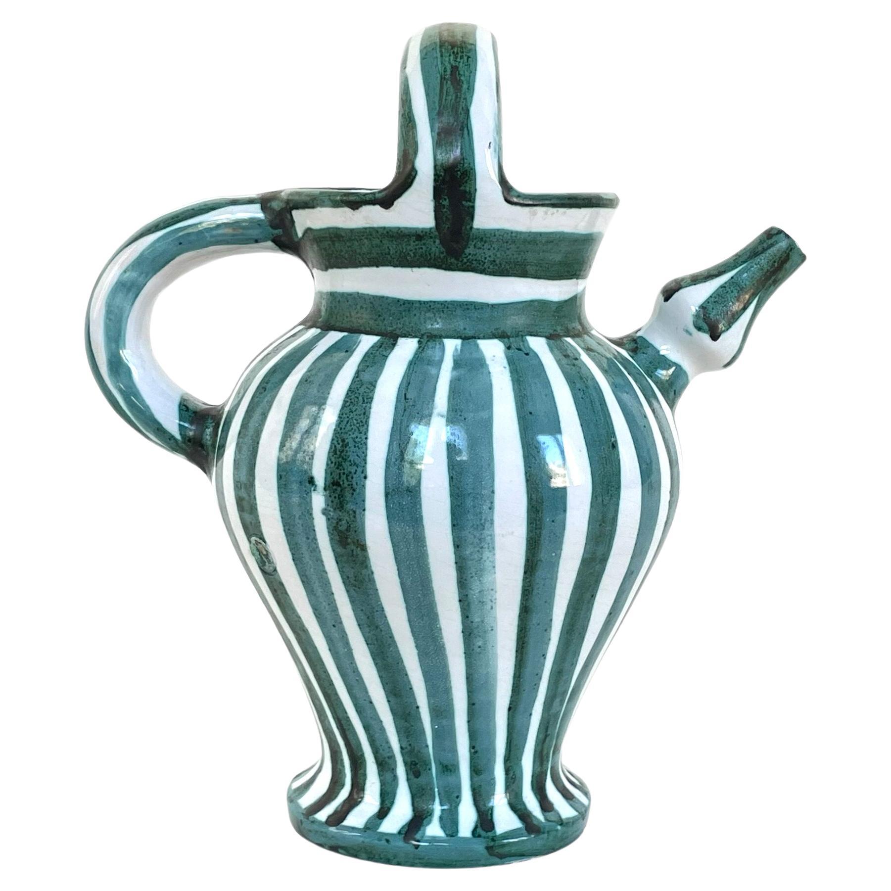 Ceramic gargoulette by Robert Picault, circa 1955 For Sale
