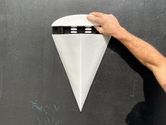 Ceramic Geometric Sconce/ Wall Light, Signed