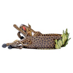 Giraffenschale aus Keramik, handgefertigt in Südafrika