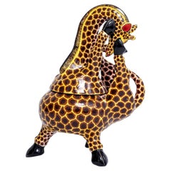 Ceramic  Giraffe Jewelry  Box  , hand made in South Africa