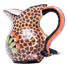 Ceramic Giraffe Jug  , hand made in South Africa