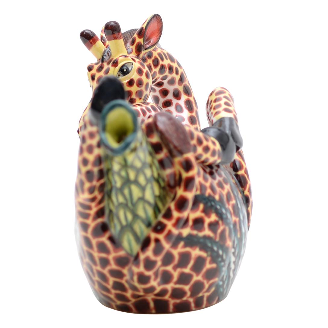Modern Ceramic Giraffe Jug Hand Made In South Africa For Sale