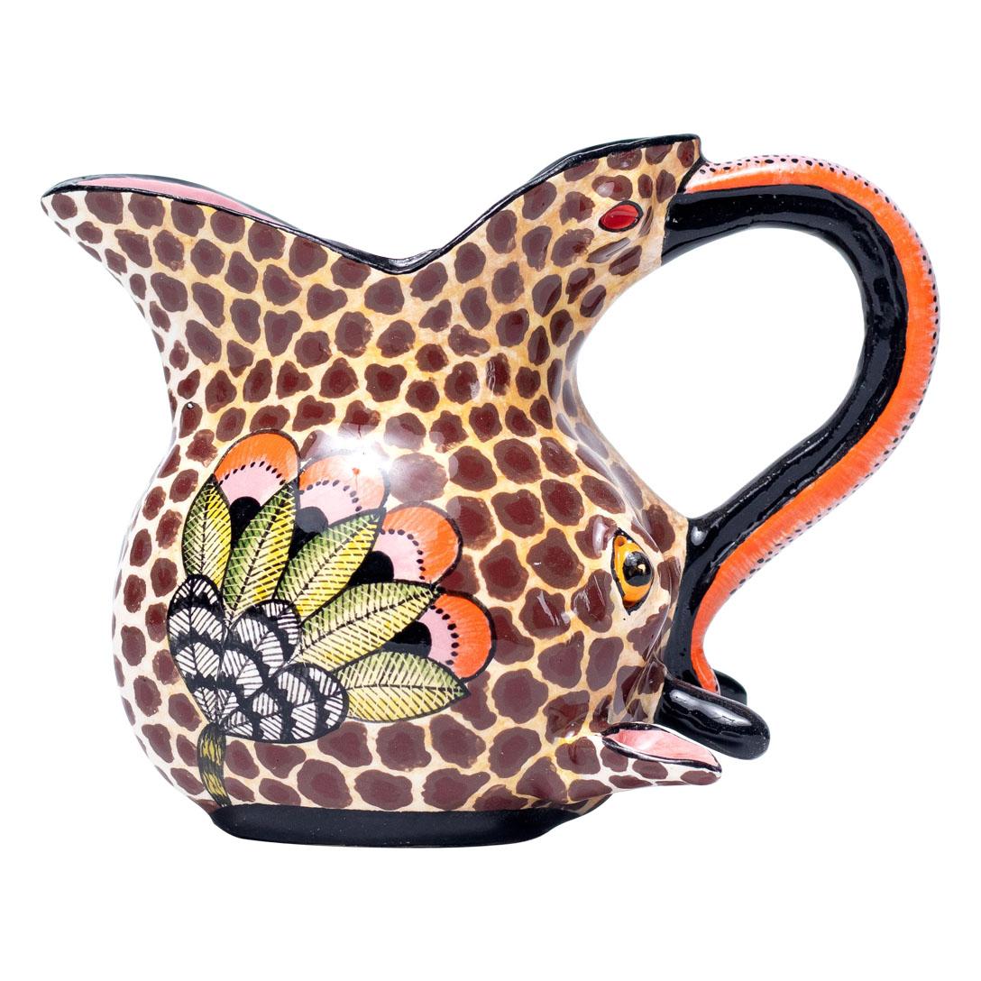 Ceramic Giraffe Jug  , hand made in South Africa For Sale 1