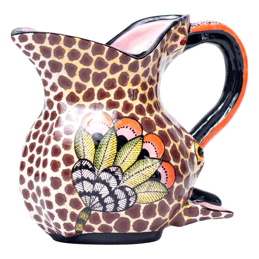 Ceramic Giraffe Jug  , hand made in South Africa For Sale 2