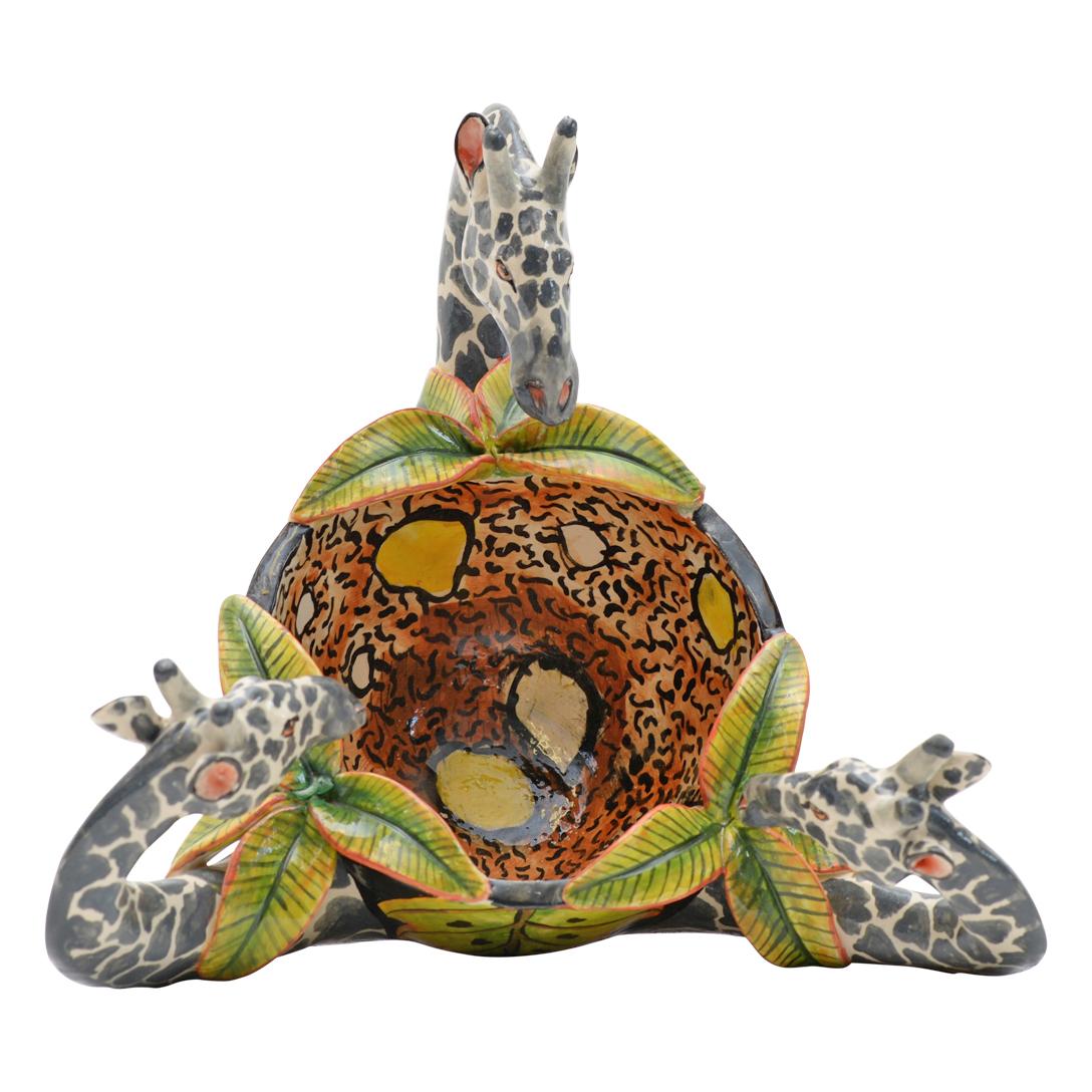 Modern Ceramic Giraffe  Peanut Bowl , hand made in South Africa
