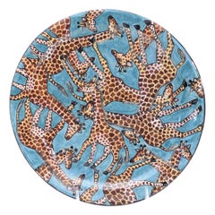 Ceramic Giraffe Plate, Hand  made in South Africa