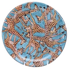 Ceramic Giraffe Plate, Hand made in South Africa