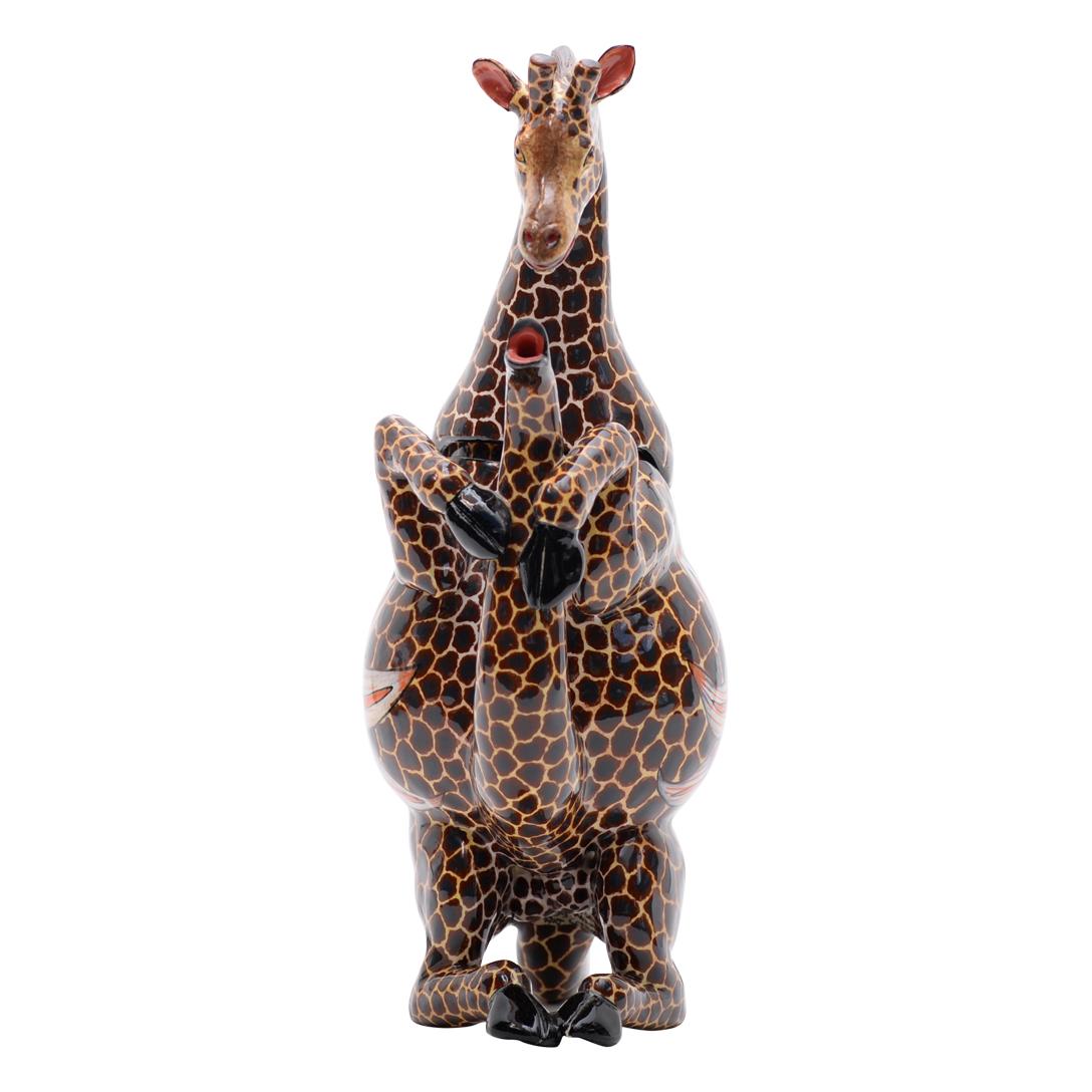 Ceramica Giraffa in ceramica  teiera  , realizzato a mano in Sudafrica in vendita