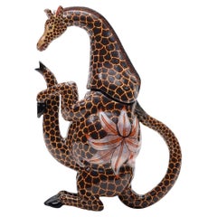 Ceramic Giraffe  teapot  , hand made in South Africa