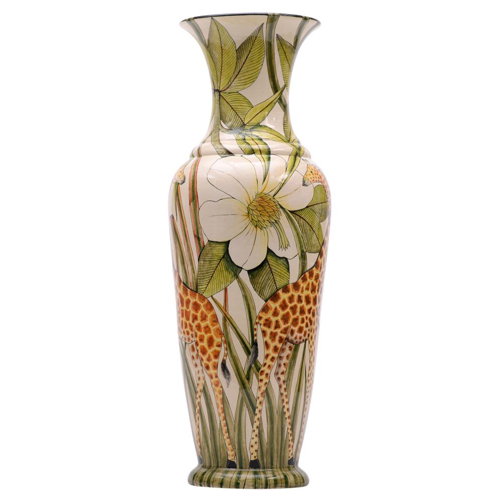 Fired Ceramic Giraffe  Vase , hand made in South Africa