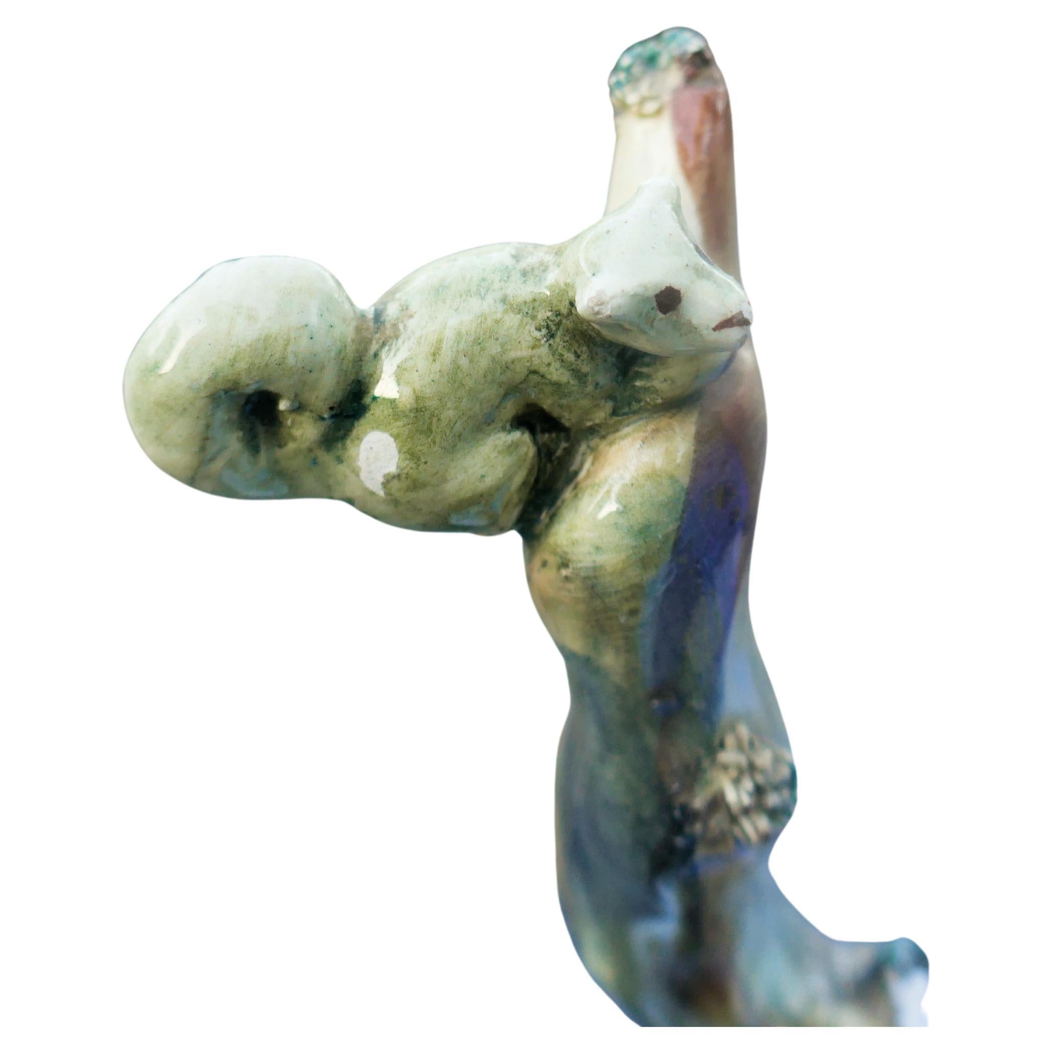 Ceramic girl with squirrel Ronzan style - Lenci - Essevi en vente 2