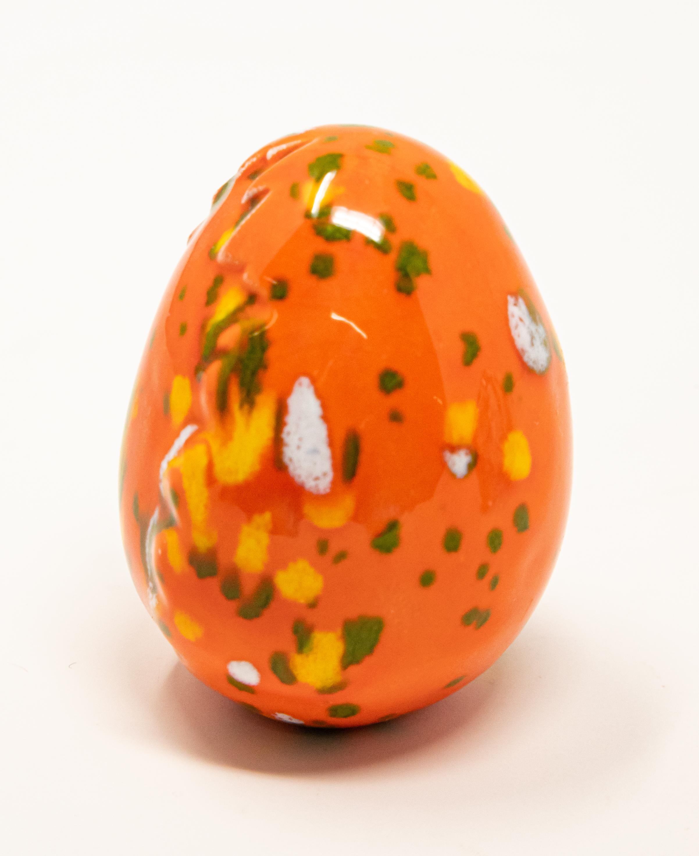 Folk Art Ceramic Glazed Eggs For Sale