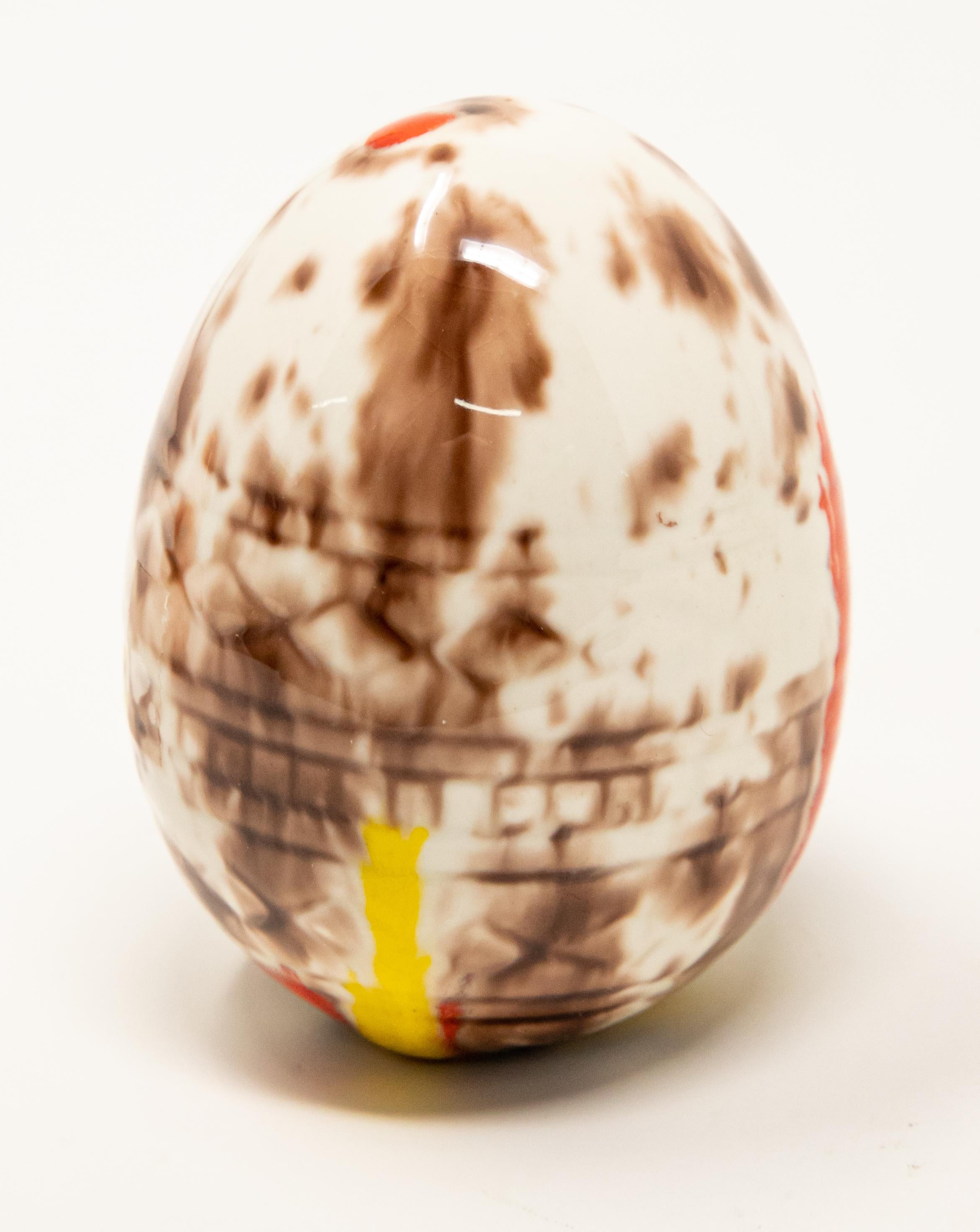 Ceramic Glazed Eggs In Fair Condition For Sale In Cookeville, TN