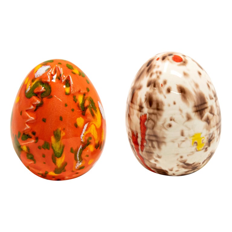 Ceramic Glazed Eggs For Sale at 1stdibs