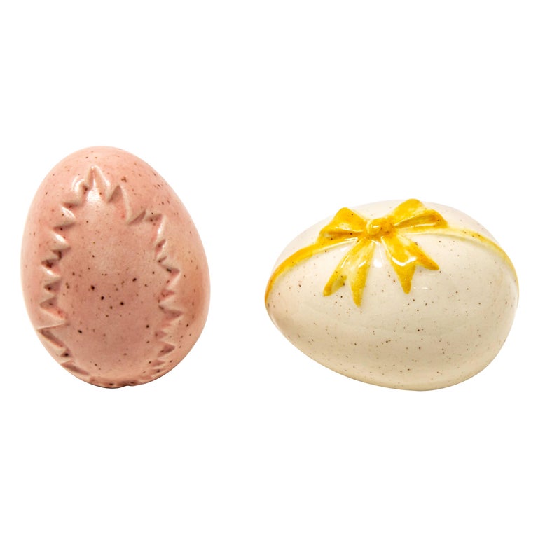 Ceramic Glazed Eggs For Sale at 1stdibs