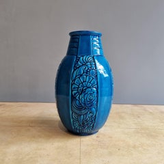 Ceramic Glazed Vase, by Paul Milet for Sevres.