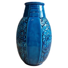 Ceramic Glazed Vase, by Paul Milet for Sevres.