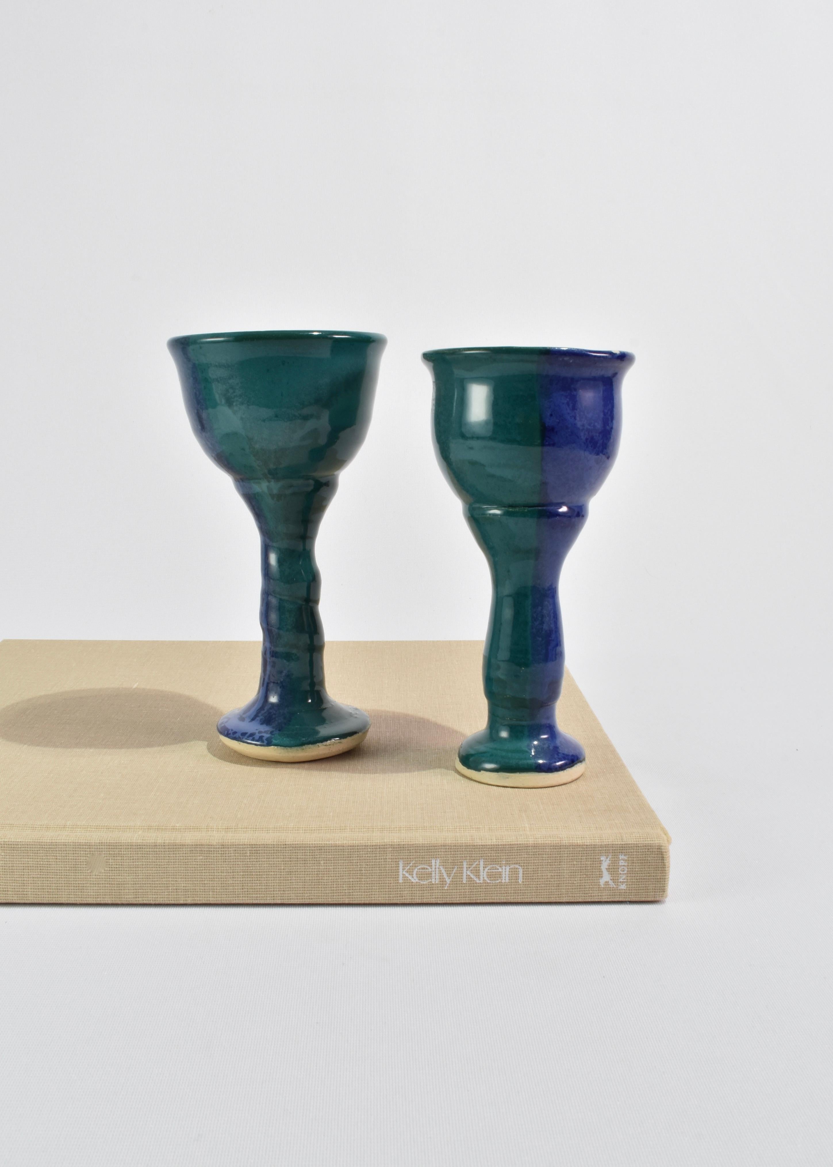 20th Century Ceramic Goblet Set
