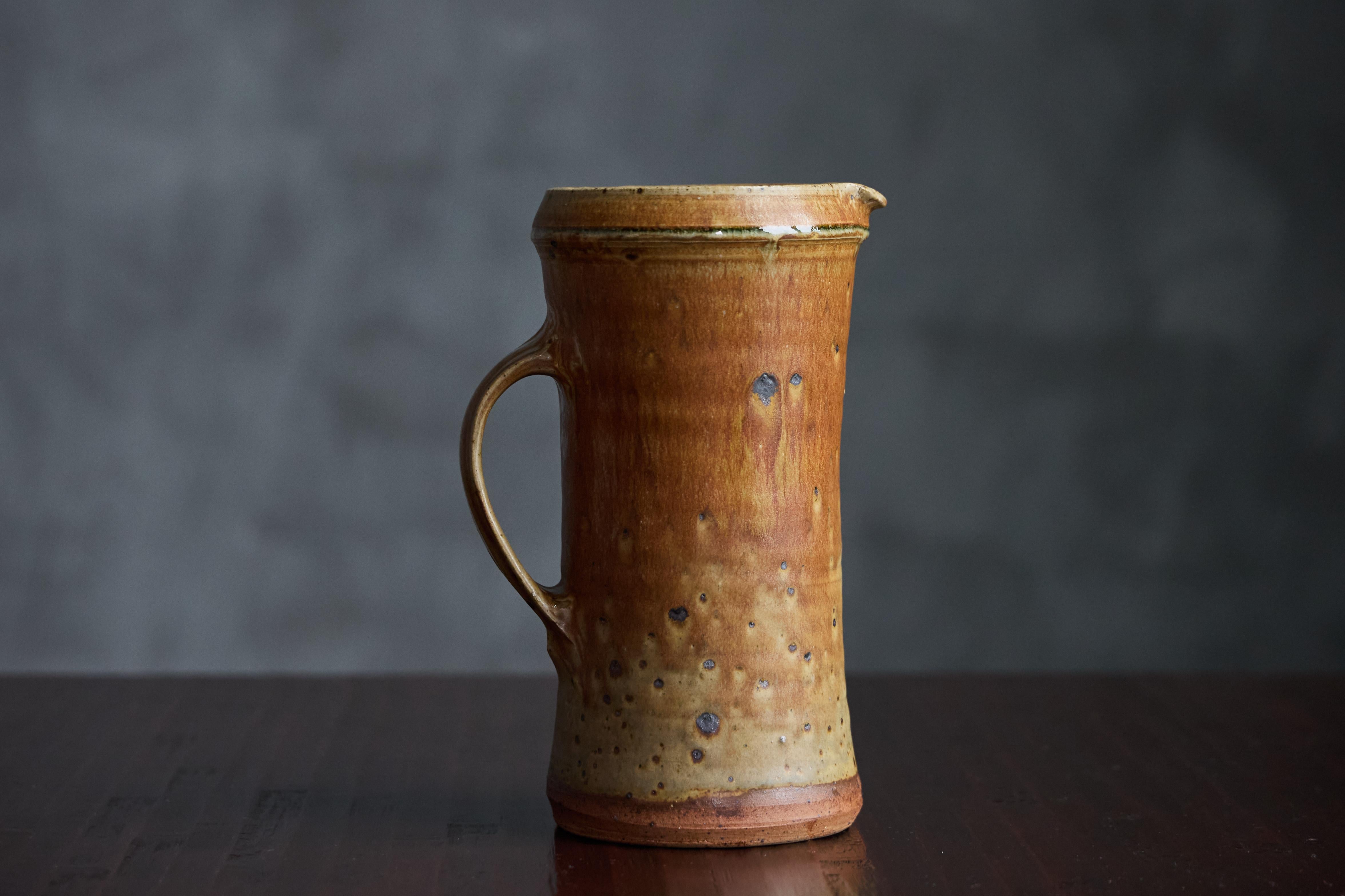 Ceramic Goblets and Pitcher By Gustave Tiffoche, France, 1970s 7