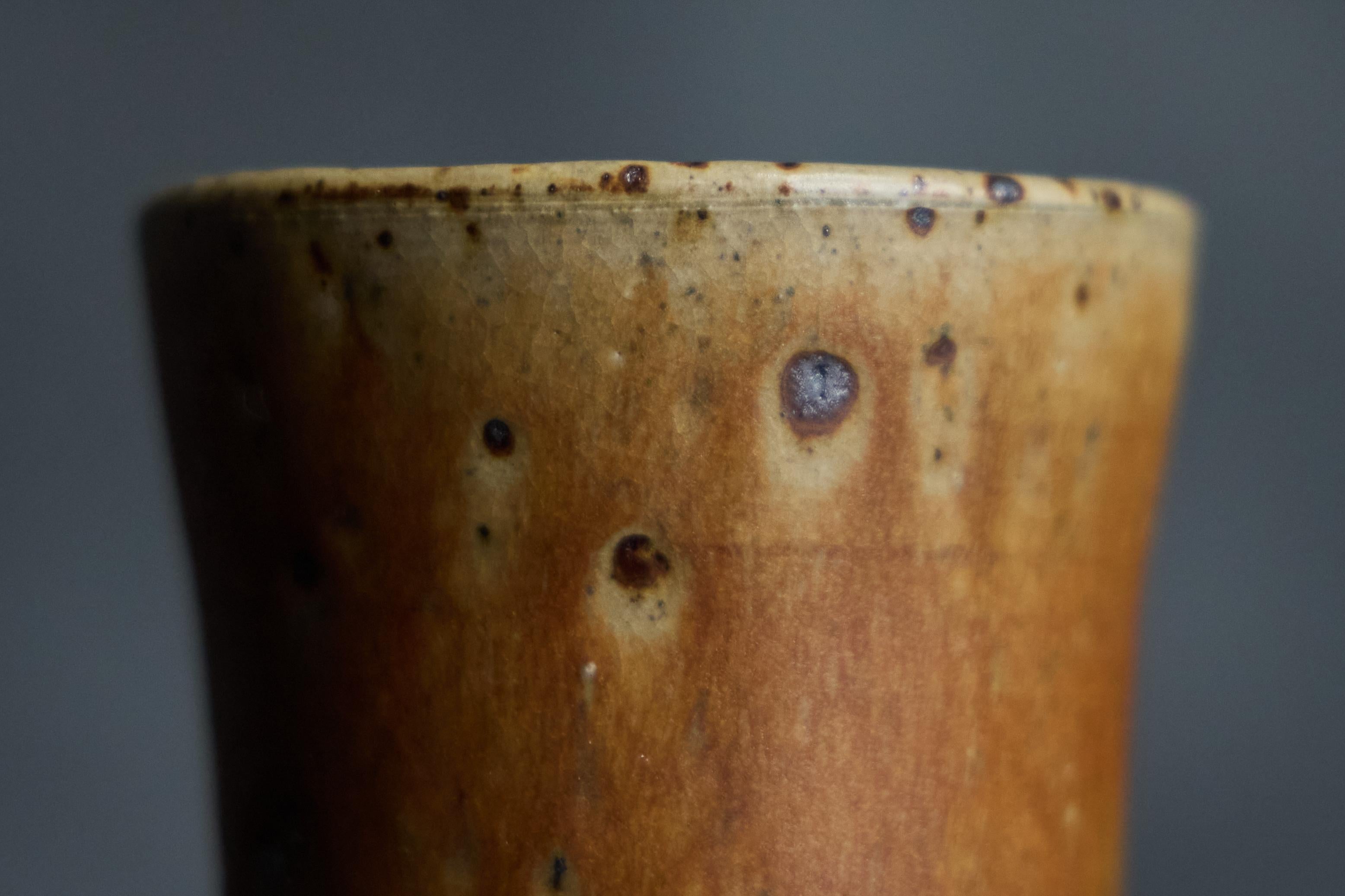 Late 20th Century Ceramic Goblets and Pitcher By Gustave Tiffoche, France, 1970s