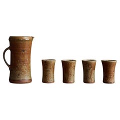 Gobelets et pichet de Gustave Tiffoche, France, 1970
