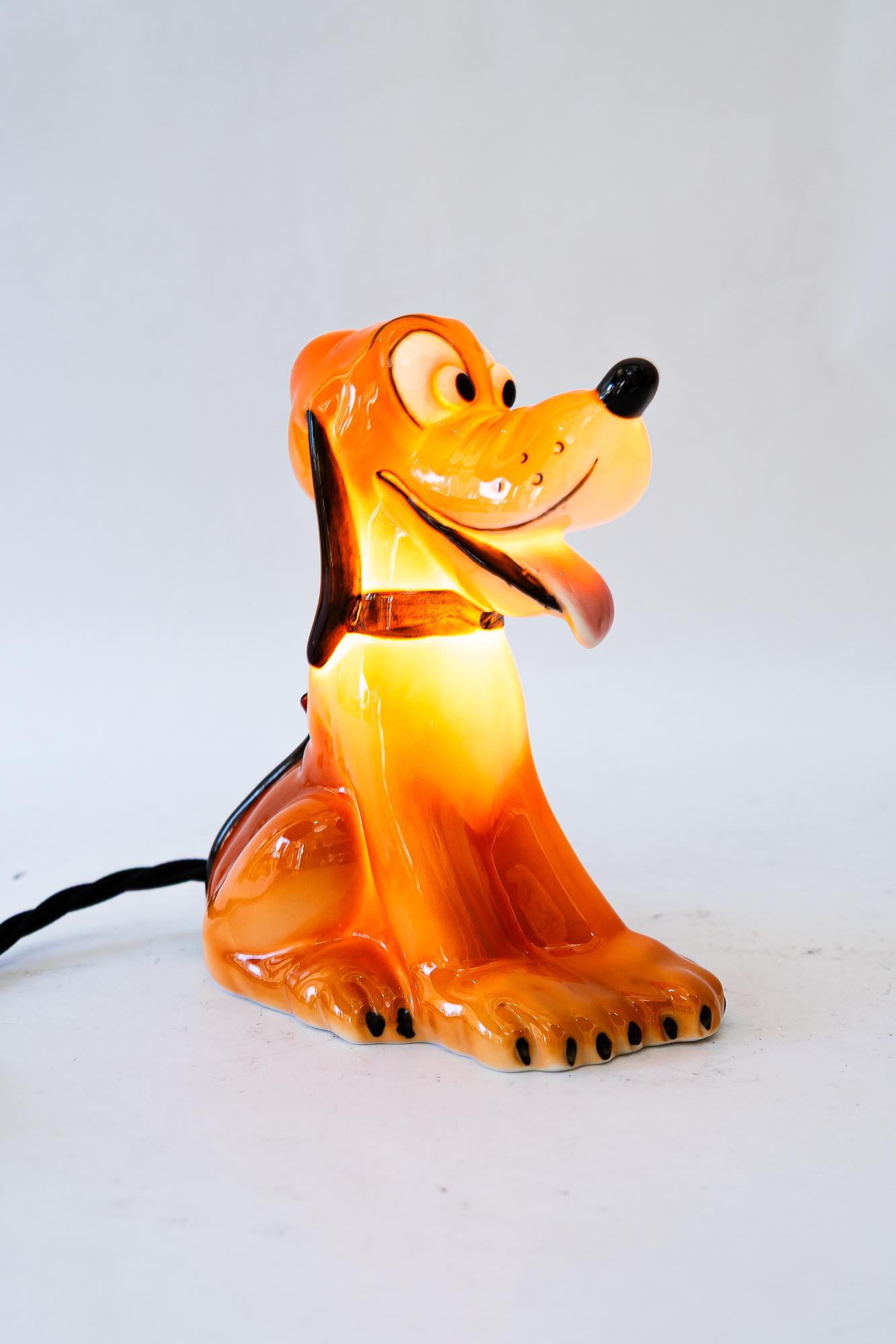 Lampe de table goebel en céramique 