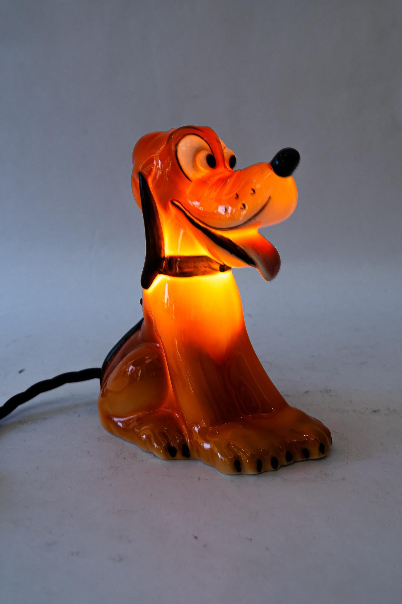 Lampe de table goebel en céramique 