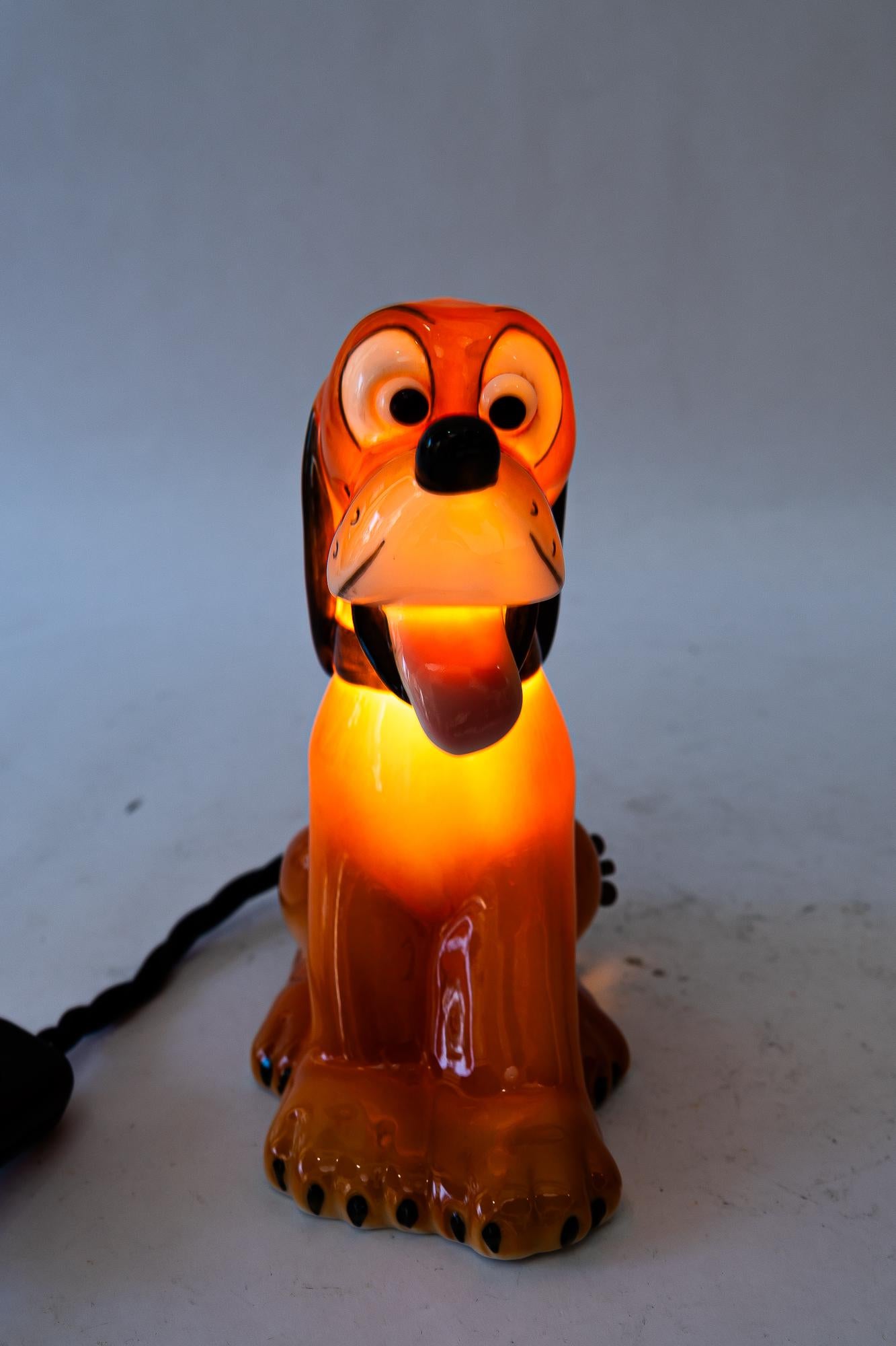 Lampe de table goebel en céramique 