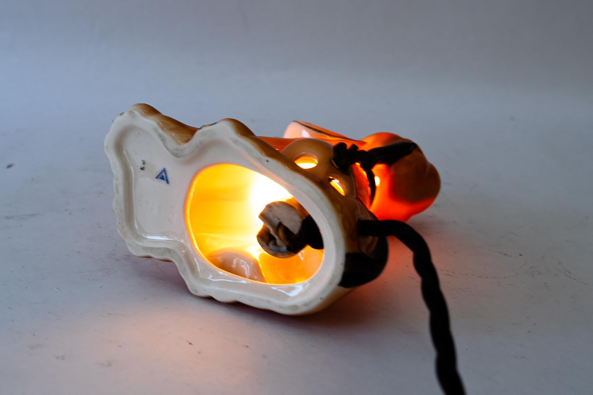 Lampe de table goebel en céramique 
