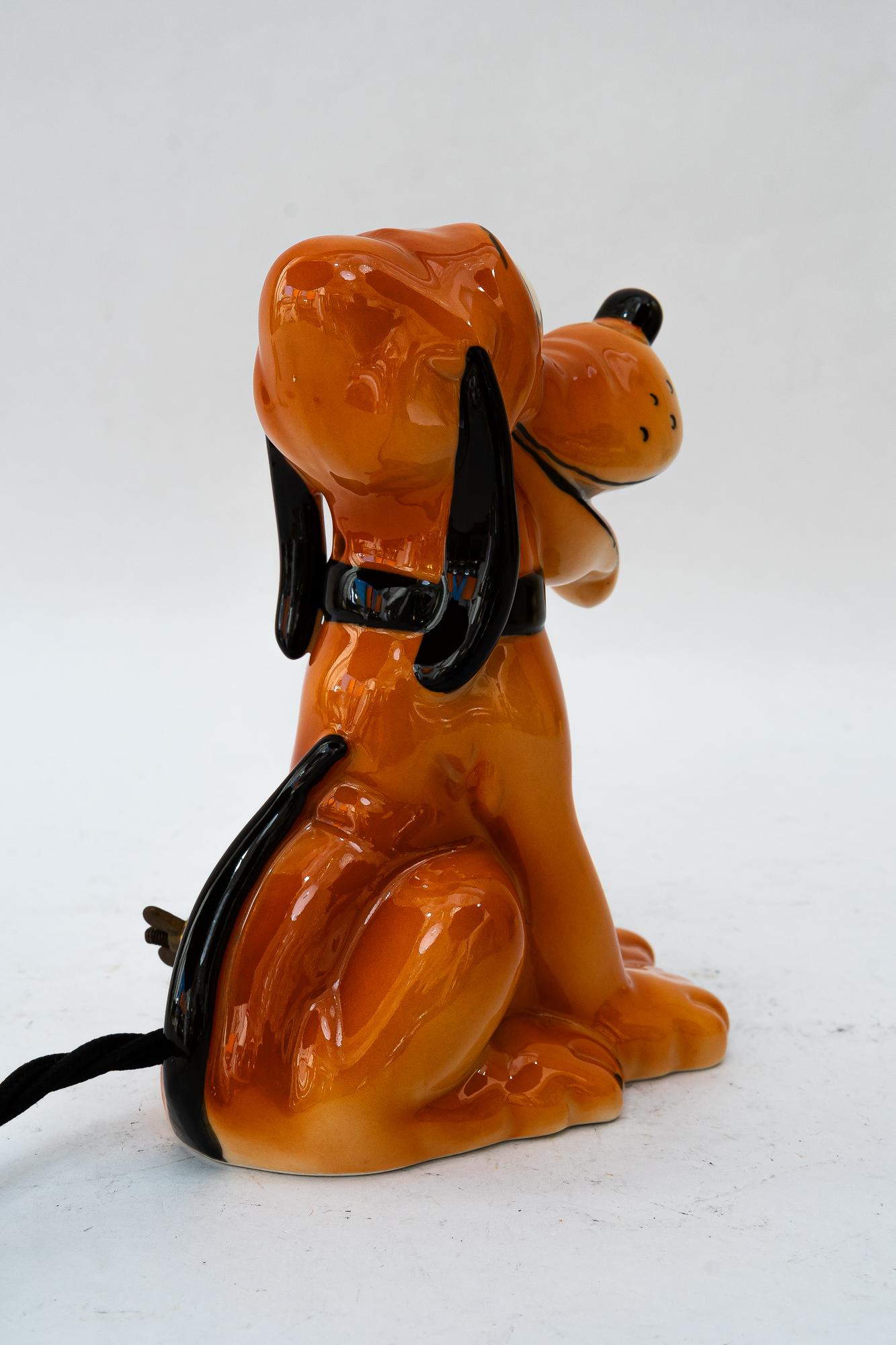 Milieu du XXe siècle Lampe de table goebel en céramique 