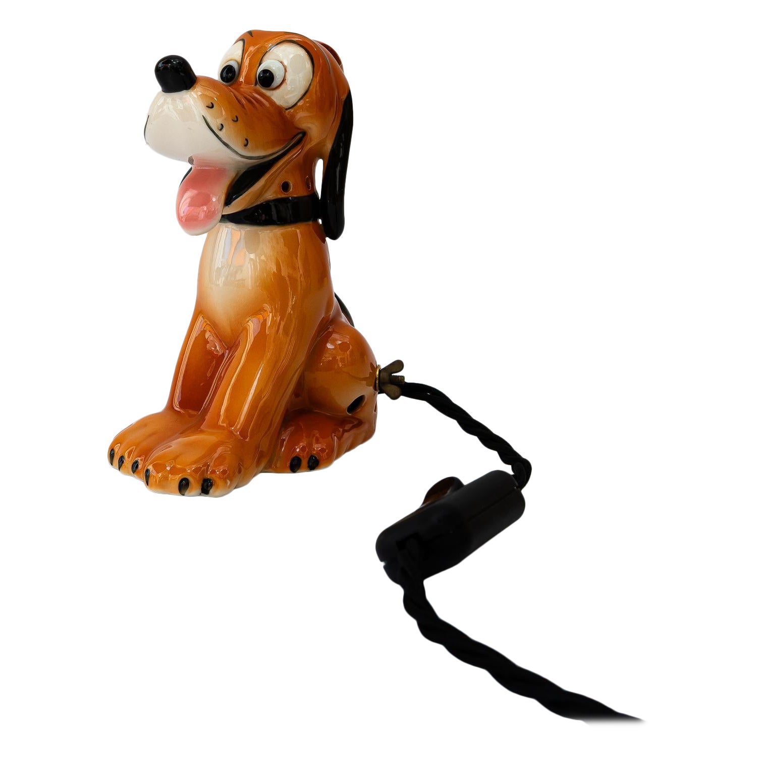 Lampe de table goebel en céramique "pluto" vers 1950 en vente
