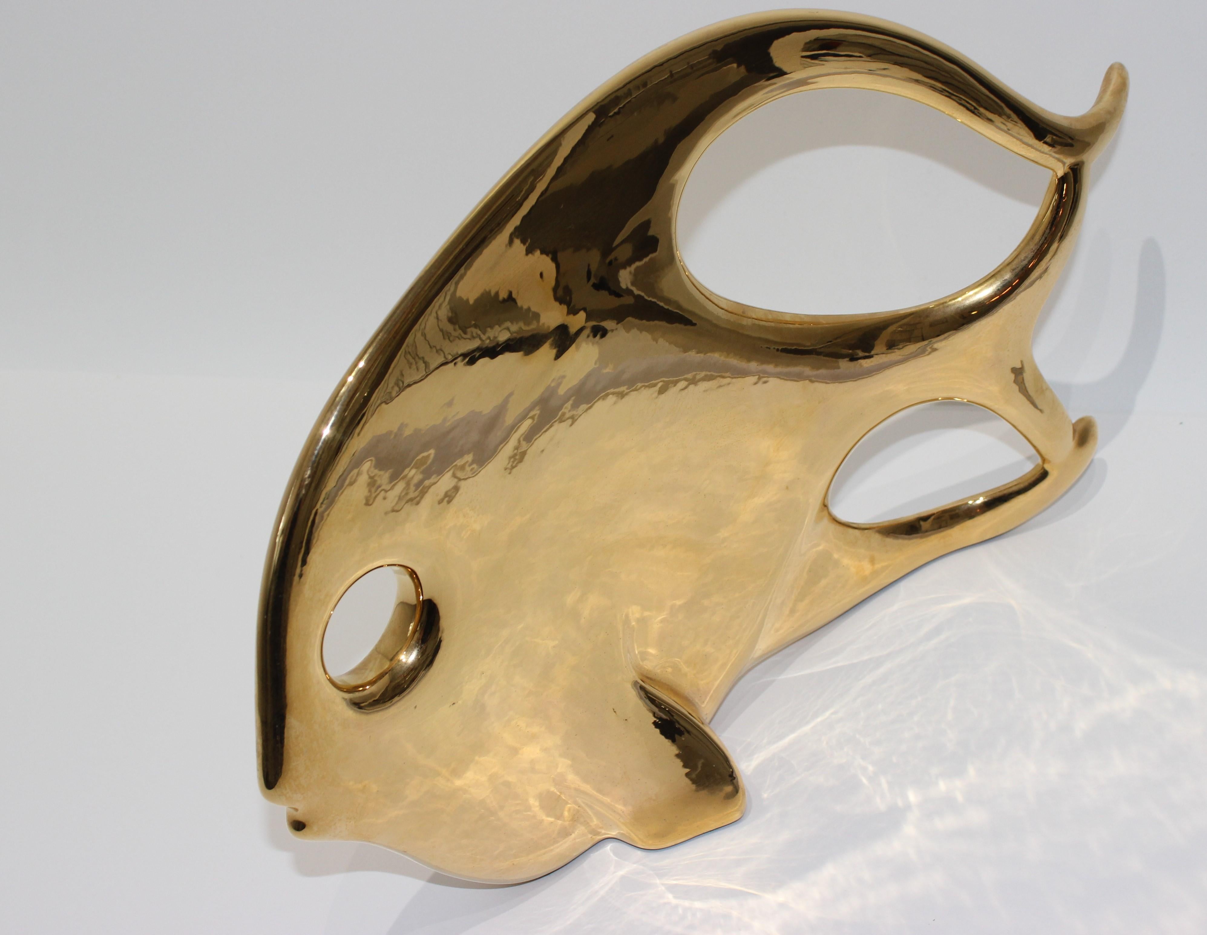 Jaru Keramik Gold Biomorphe Fische 4