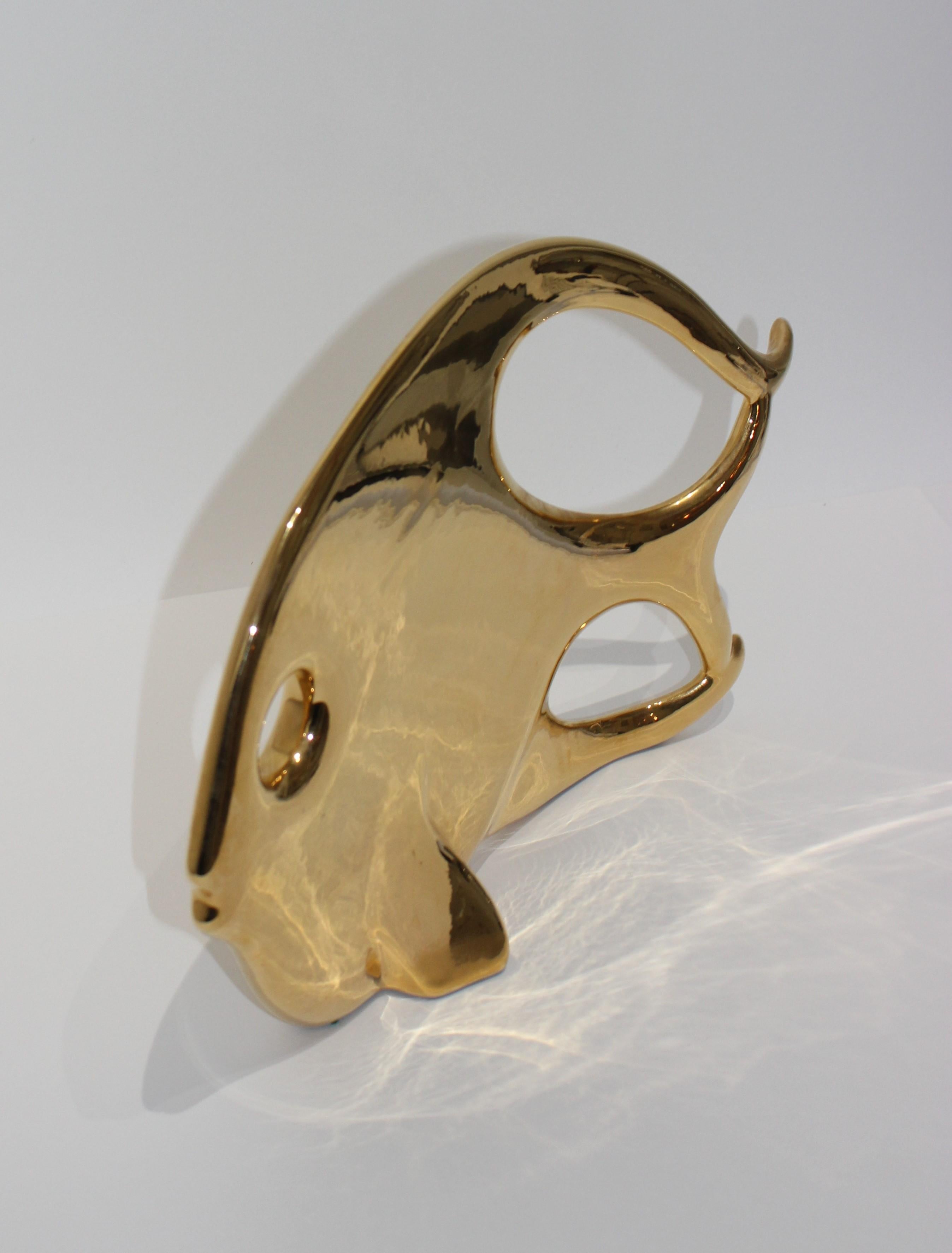 Jaru Keramik Gold Biomorphe Fische (Moderne)