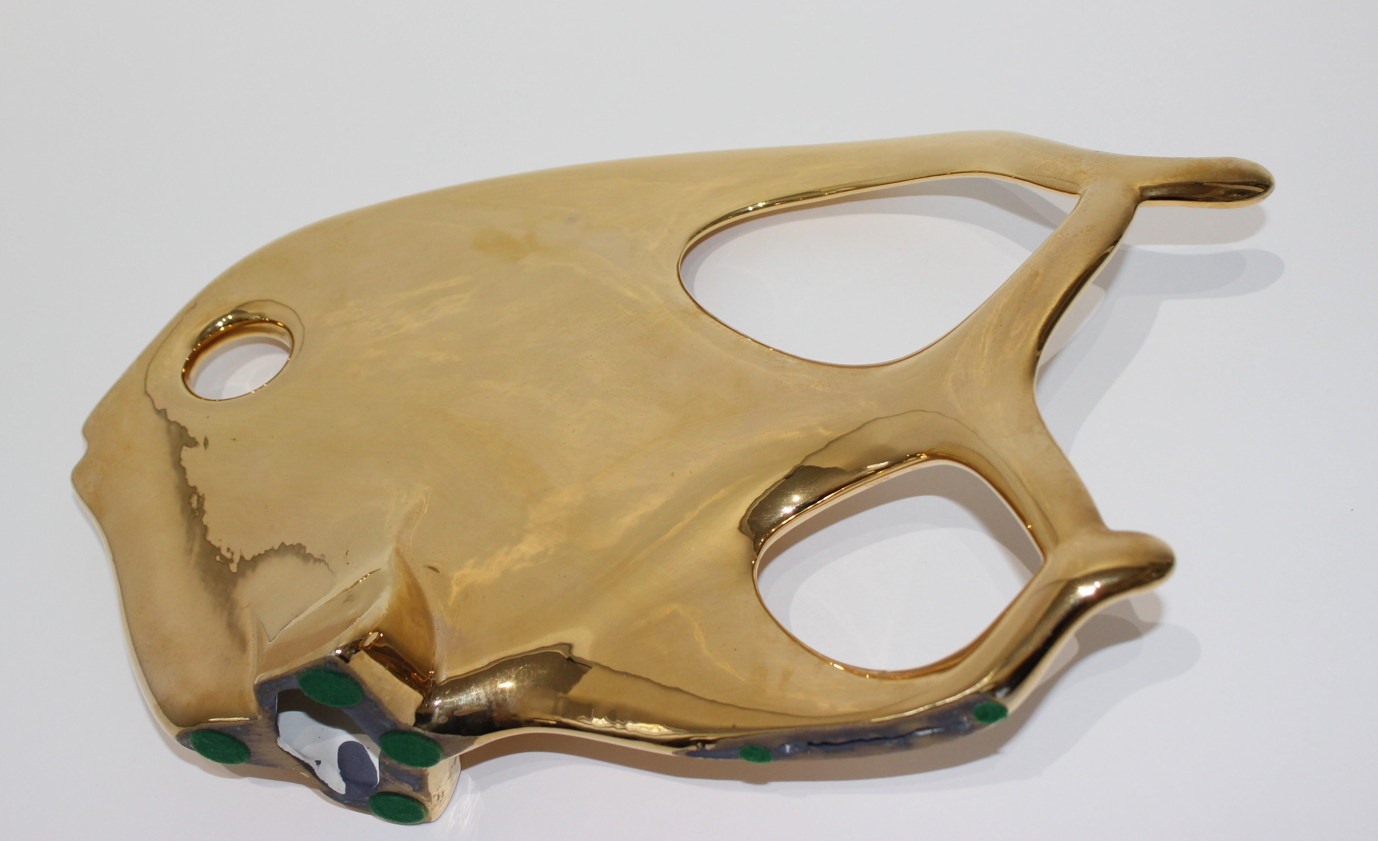 Jaru Keramik Gold Biomorphe Fische 2