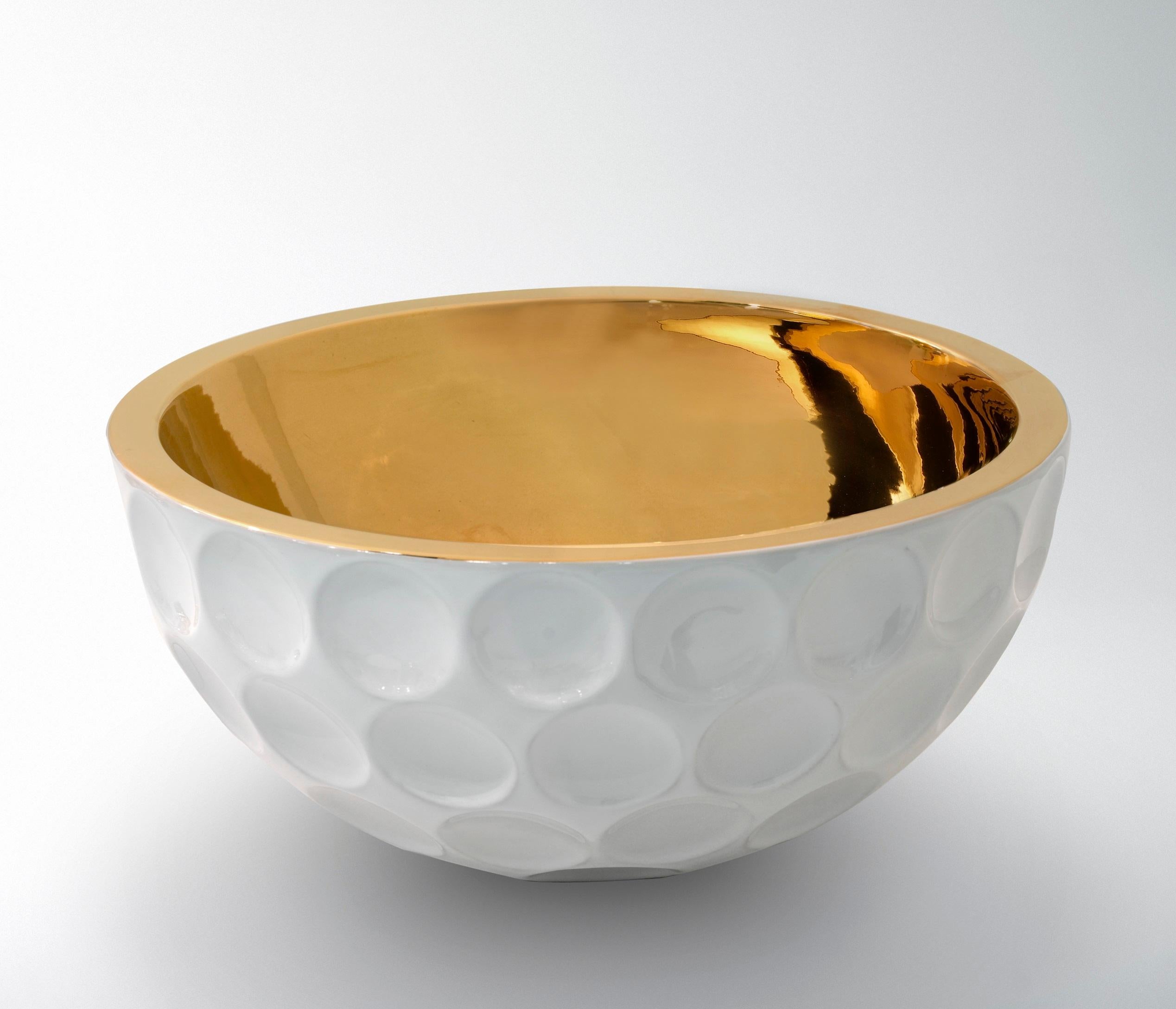 Italian Ceramic Golf Bowl 
