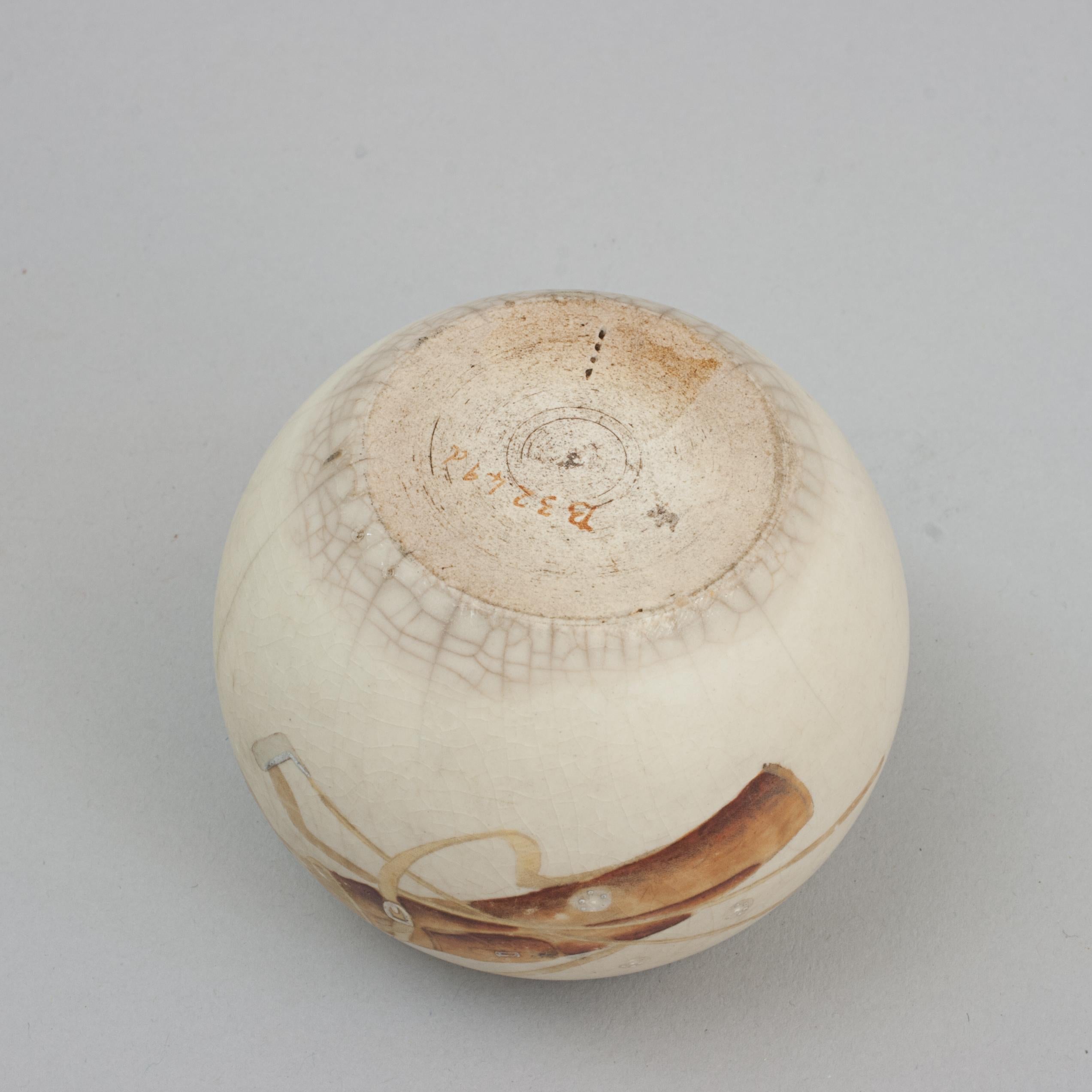 Late 19th Century Ceramic Golf Match Holder For Sale