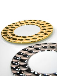 Ceramic Golf Plate "BOGEY" Handcrafted in White with Gold, Platinum or Bronze