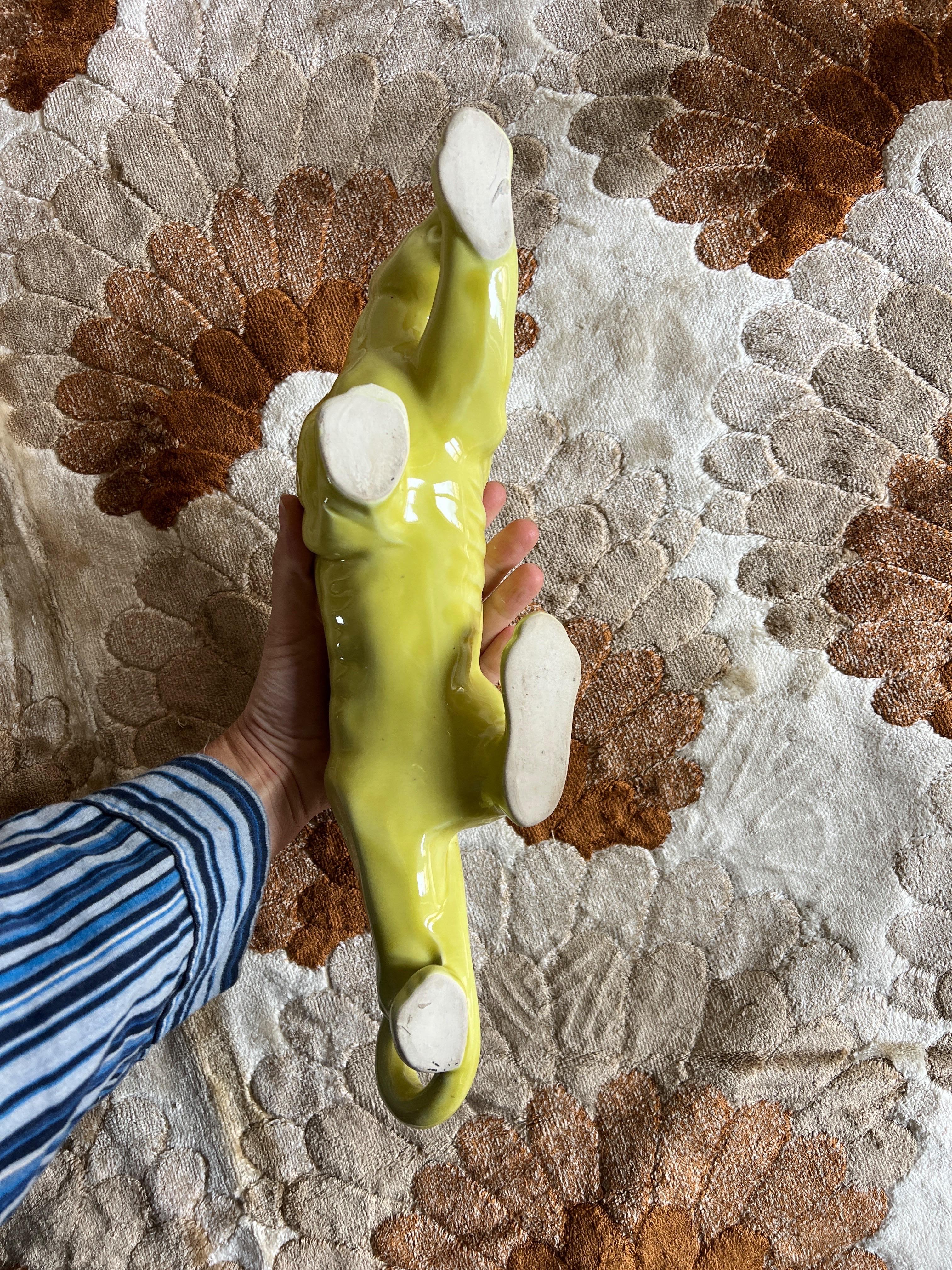Ceramic Green Panther by Royal Haeger Potteries 1