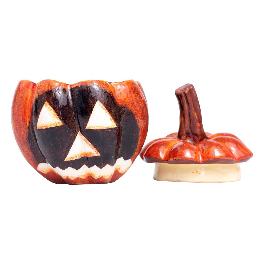 Cotto in fornace Piccola zuppiera di Halloween in ceramica, realizzata a mano in Sudafrica in vendita